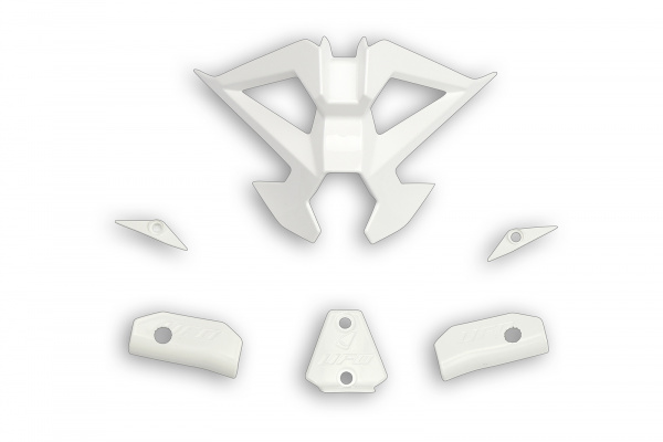 Mouthpiece & fixing accessories for motocross Diamond helmet white - Helmet spare parts - HR058-W - Ufo Plast