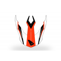 Visor for motocross enduro Aries helmet black and orange - Helmet spare parts - HR145 - Ufo Plast