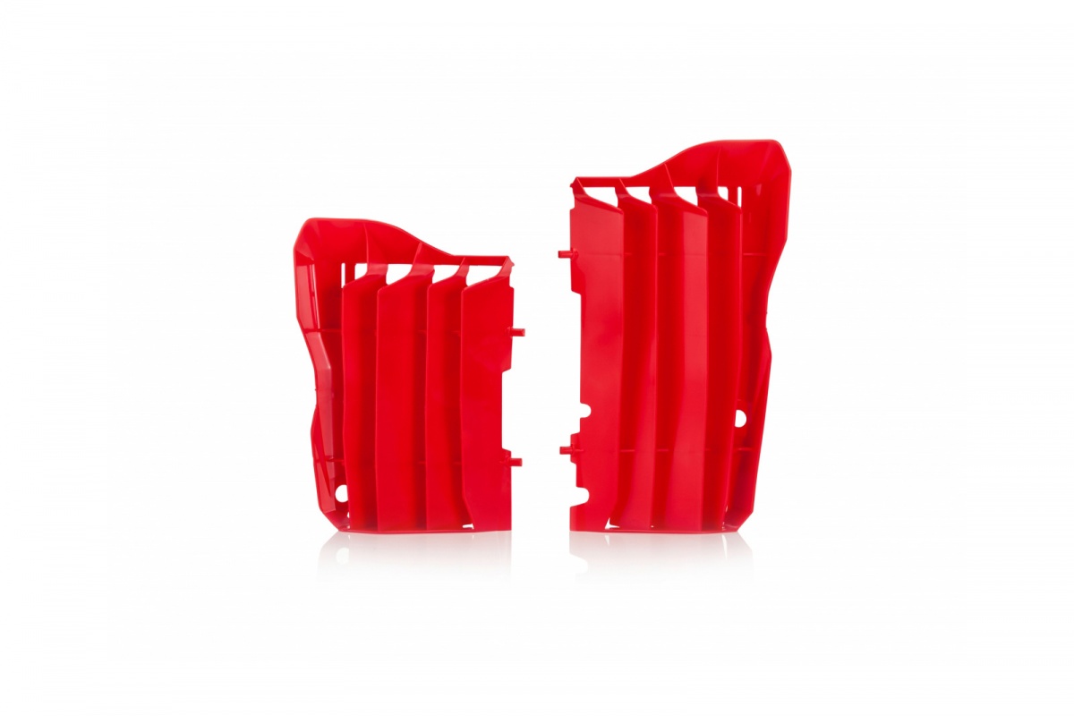 Motocross radiator louvers for Honda red - Radiator Louvers - AC02452 - Ufo Plast