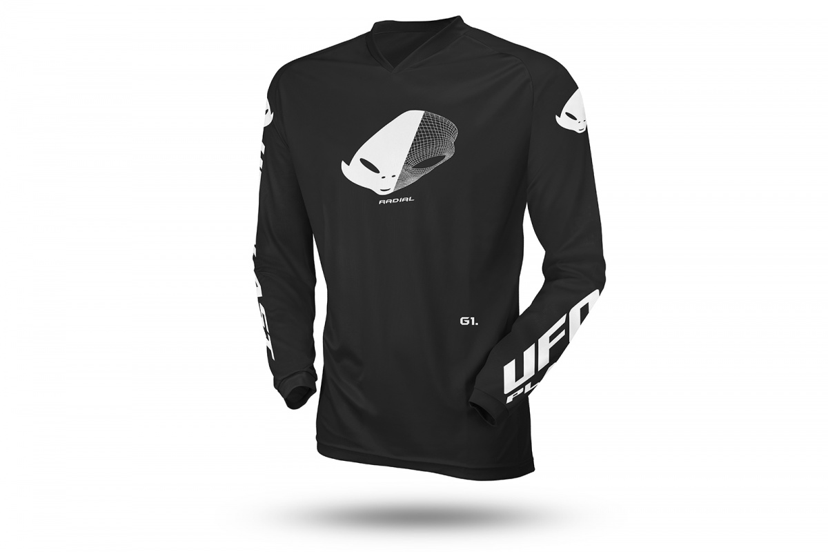 Motocross Radial jersey for kids black - CLOTHING - MG04531-K - Ufo Plast