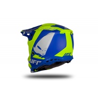 Motocross helmet Echus blue and neon yellow matt - Home - HE169 - Ufo Plast