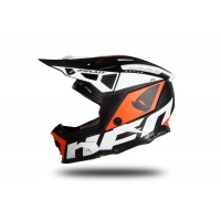 Motocross helmet Echus black, orange and white matt - NEW PRODUCTS - HE171 - UFO Plast