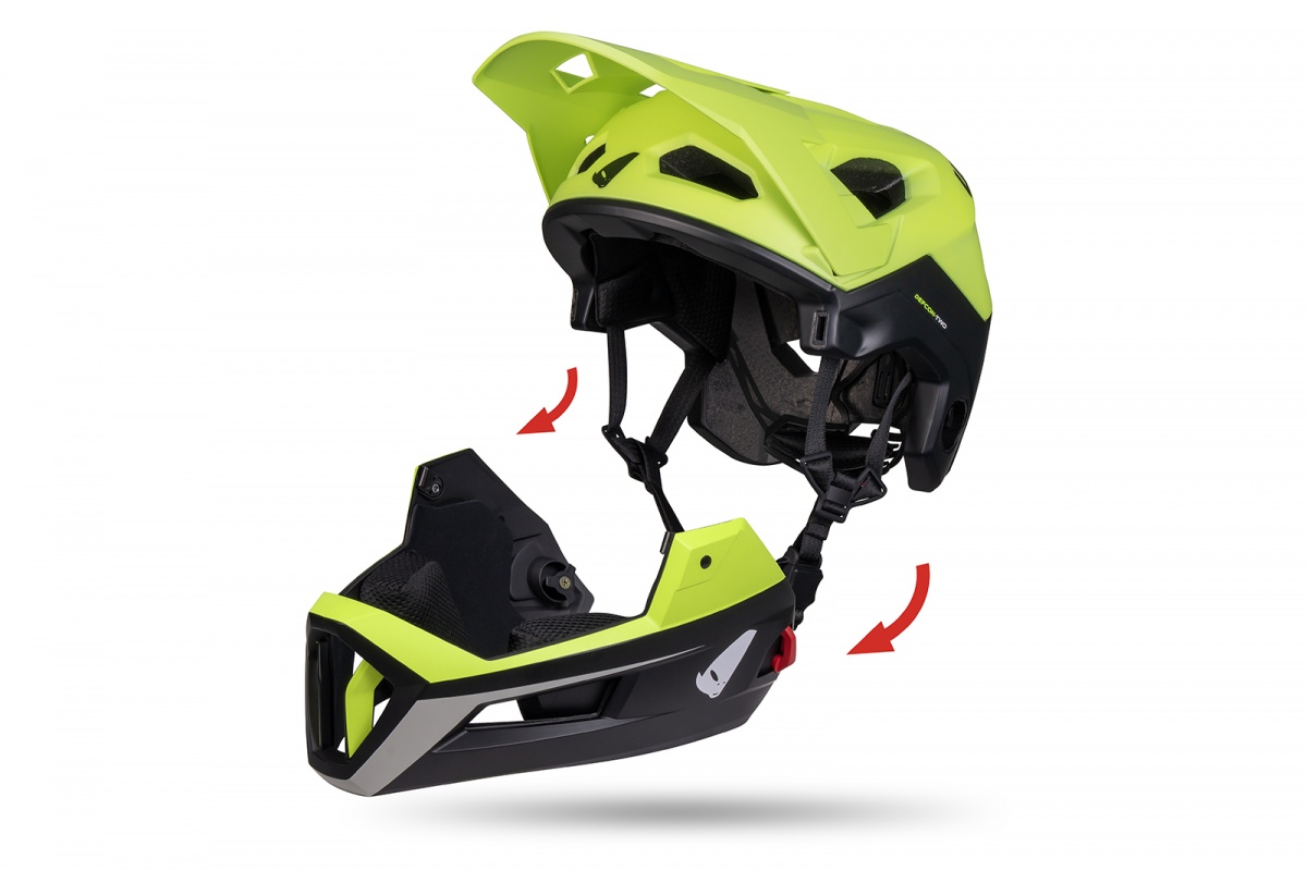 Mtb Defcon two helmet black and neon yellow - Helmets - HE15002-K - Ufo Plast