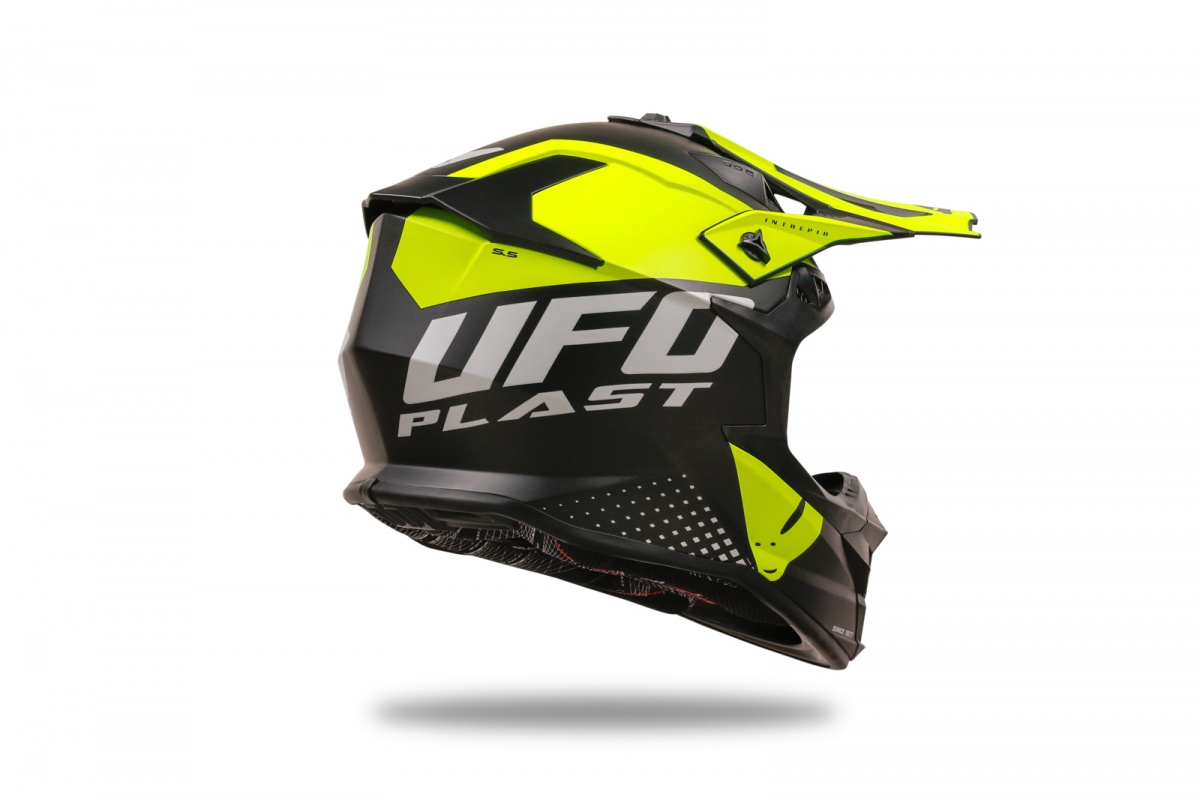 Motocross Intrepid helmet black and neon yellow - Helmets - HE13400-KD - UFO Plast