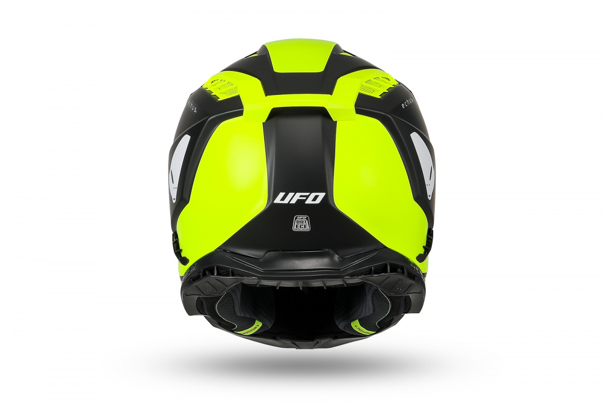 Motocross Echus helmet neon yellow and black - Helmets - HE13100-DK - Ufo Plast