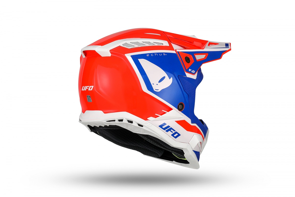 Motocross Echus helmet red blue and white - Helmets - HE13100-BC - Ufo Plast